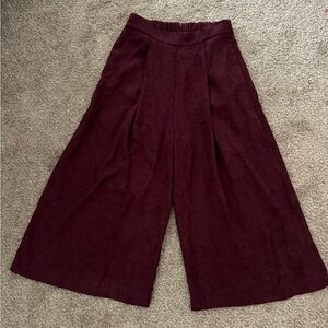 Wide leg crop pants